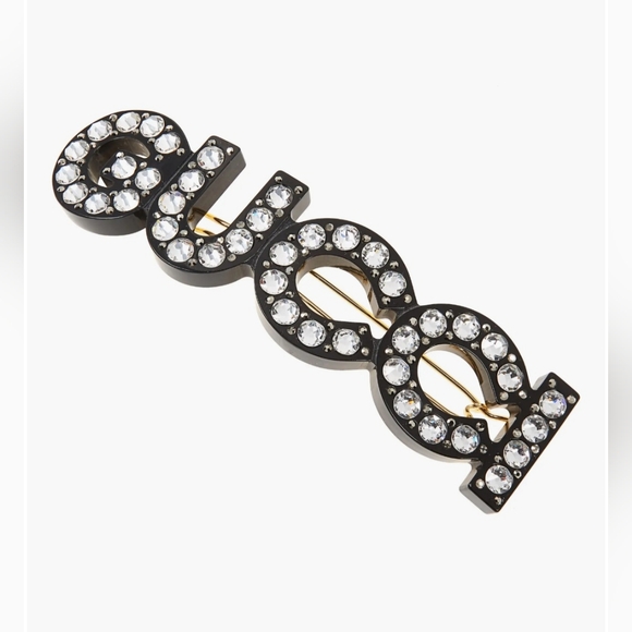 New Unused Gucci Crystal & Stud Barrette/Hair Clip - Picture 2 of 11